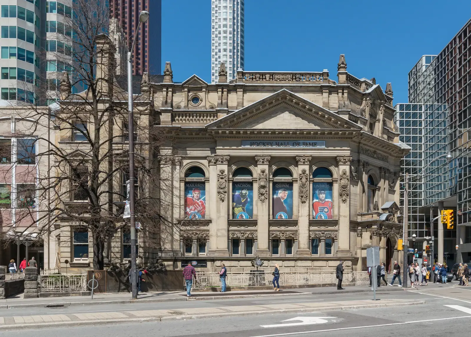 A south view of the Hockey Hall of Fame building, Toronto